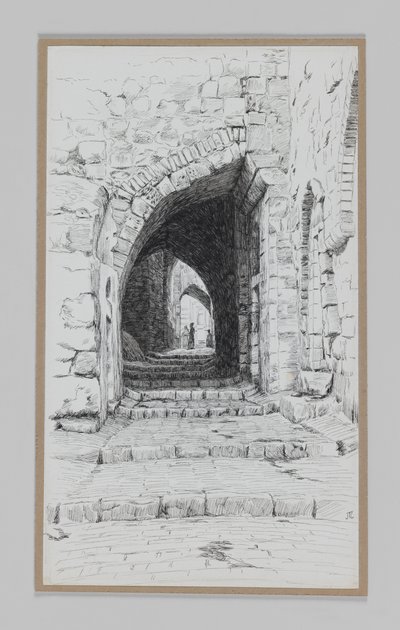 A Street in Jerusalem, illustration från Vår Herre Jesu Kristi liv (penna & in på papper) av James Jacques Joseph Tissot