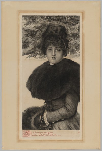 En vinterpromenad av James Jacques Joseph Tissot