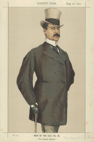 Don Manuel Rances y Villanueva (litofärg) av James Jacques Joseph Tissot