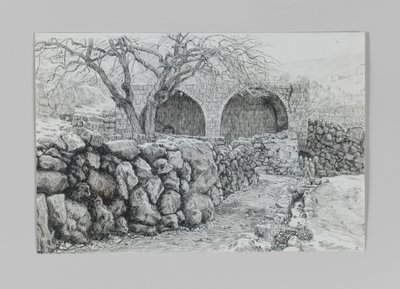 Jungfruns fontän i Ain-Karim, illustration från Vår Herre Jesu Kristi liv av James Jacques Joseph Tissot
