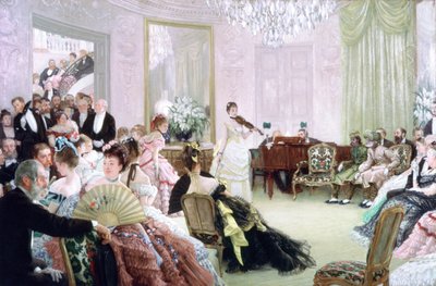 Hysch!, Konserten, c1875 av James Jacques Joseph Tissot