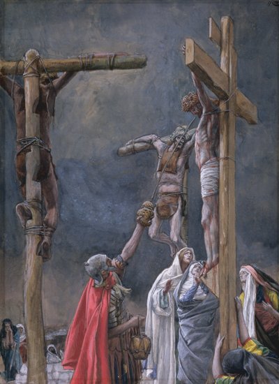 Jag törstar. The Vinegar Given to Jesus, illustration till The Life of Christ, c.1884-96 (wc & gouache på kartong) av James Jacques Joseph Tissot