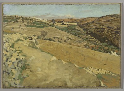 Jerusalem och Siloam, södra sidan, illustration från "Vår Herre Jesu Kristi liv" (olja på tavla) av James Jacques Joseph Tissot