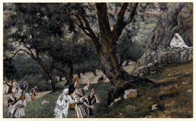 Jesus gick ut i en ökenplats, illustration till The Life of Christ, c.1884-96 (wc & gouache på kartong) av James Jacques Joseph Tissot