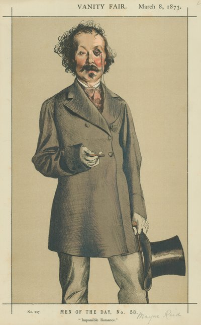 Mr Talbot Mayne Reid, Omöjlig romantik, 8 mars 1873, tecknad Vanity Fair av James Jacques Joseph Tissot