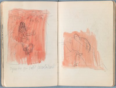Sidor från ett album med skisser till vår Herre Jesu Kristi liv, slutet av 1880-talet (grafit och tvätt på papper) av James Jacques Joseph Tissot