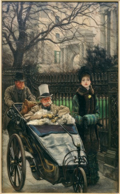 Convalescent (Soldatens dotter) av James Jacques Joseph Tissot