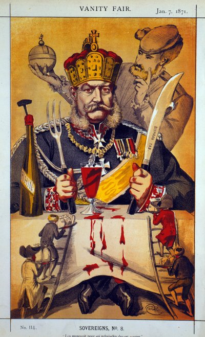 Sovereigns No.8 Cartoon från Vanity Fair, 1871 av James Jacques Joseph Tissot