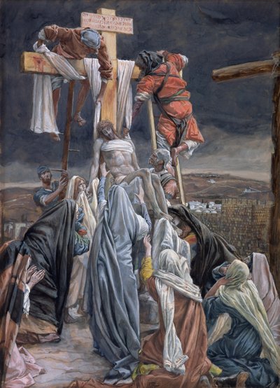 Nedstigningen från korset, illustration till The Life of Christ, c.1884-96 (wc & gouache på kartong) av James Jacques Joseph Tissot