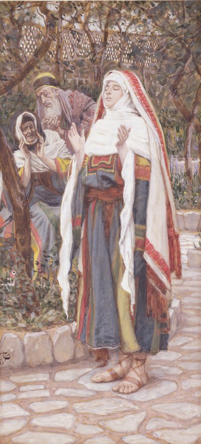 The Magnificat, illustration till The Life of Christ, c.1886-94 (gouache på kartong) av James Jacques Joseph Tissot