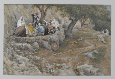 The Primacy of Saint Peter, illustration från The Life of Our Lord Jesu Christ, 1886-96 (wc över grafit på papper) av James Jacques Joseph Tissot