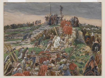 Processionen närmar sig Golgata, illustration från Vår Herre Jesu Kristi liv, 1886-94 (wc över grafit på papper) av James Jacques Joseph Tissot