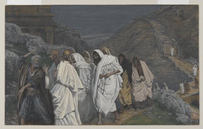 The Protestations of Saint Peter, illustration från The Life of Our Lord Jesu Christ, 1886-94 (wc över grafit på papper) av James Jacques Joseph Tissot