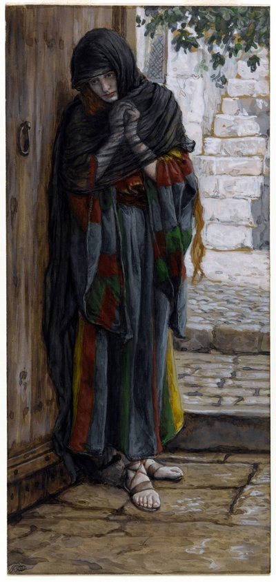 Den ångerfulla Magdalena (wc på papper) av James Jacques Joseph Tissot