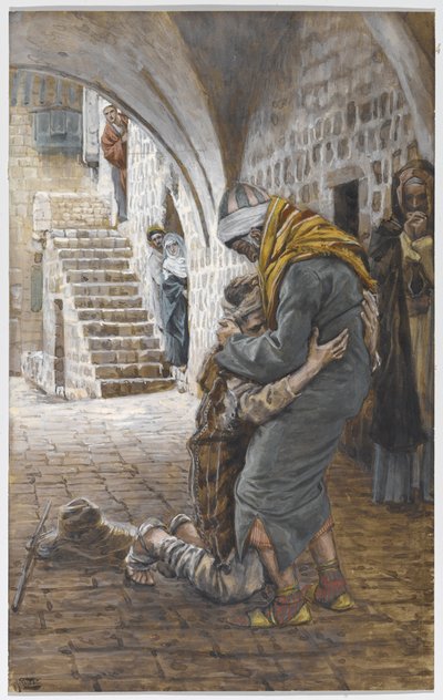 The Return of the Prodigal Son, illustration till The Life of Christ, c.1886-96 (gouache på kartong) av James Jacques Joseph Tissot