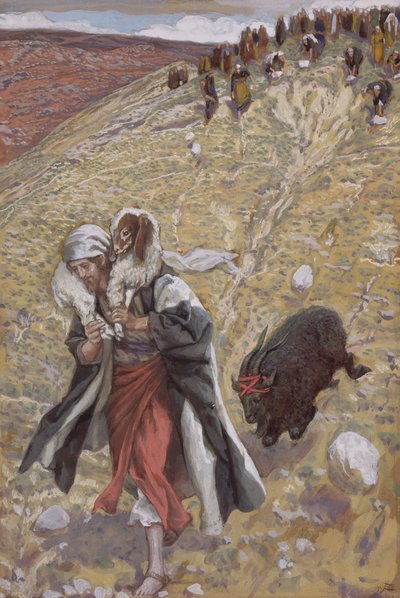 Syndbocken, illustration till The Life of Christ, c.1886-94 (wc & gouache på kartong) av James Jacques Joseph Tissot