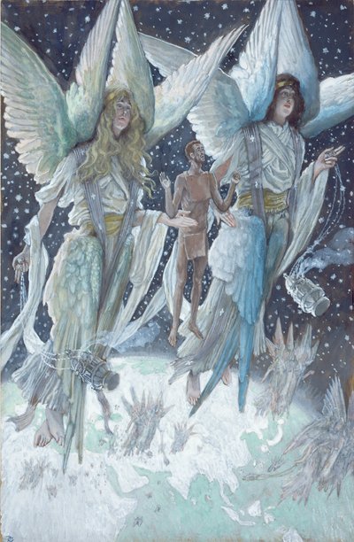 The Soul of the Penitent Thief, illustration till The Life of Christ, c.1886-94 (wc & gouache på kartong) av James Jacques Joseph Tissot