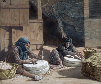 The Two Women at the Mill, illustration till The Life of Christ, c.1886-94 (wc & gouache på kartong) av James Jacques Joseph Tissot