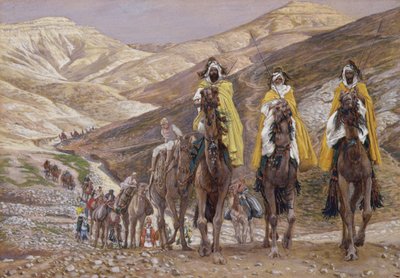 The Wise Men Journeying to Betlehem, illustration till The Life of Christ, c.1886-94 (gouache på kartong) av James Jacques Joseph Tissot