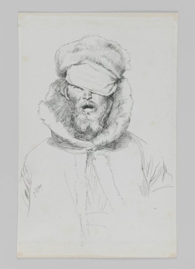 Typ av jude, illustration från Vår Herre Jesu Kristi liv (bläck på papper) av James Jacques Joseph Tissot