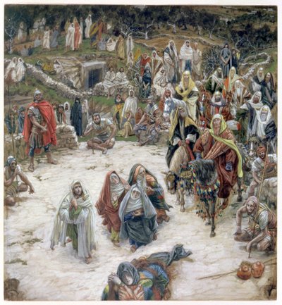 Vad Kristus såg från korset, illustration till The Life of Christ, c.1886-96 (gouache på kartong) av James Jacques Joseph Tissot