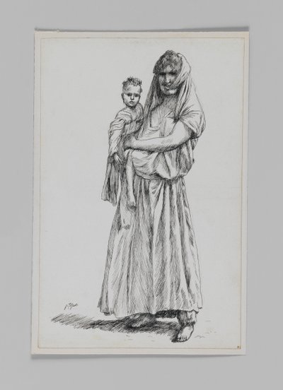 Kvinna från Geba, Samaria, illustration från Vår Herre Jesu Kristi liv av James Jacques Joseph Tissot