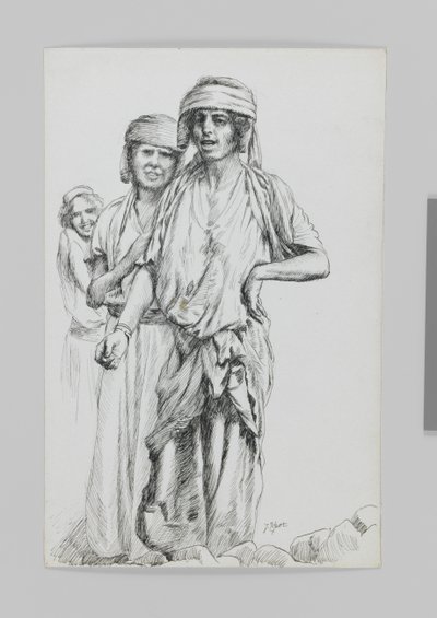 Kvinnor i Geba, Samaria, illustration från Vår Herre Jesu Kristi liv av James Jacques Joseph Tissot
