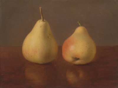 Två McLaughlin-päron, u.å. (olja på pannå) av James Jnr Hardy