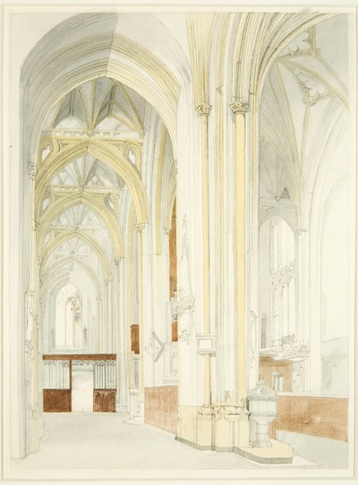 Interiör av Bristol Cathedral (ofärdig) av James Johnson