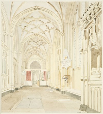 North Aisle of St Mary Redcliffe, tittar västerut av James Johnson