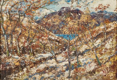 Höst - Skotska höglandet (olja ombord) av James Kay