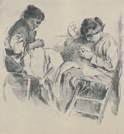 Spanska sömmerskor, 1919 av James Kerr Lawson