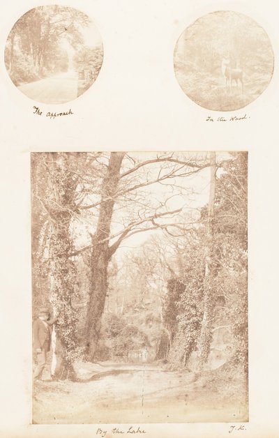 Tillvägagångssättet, i skogen, vid sjön, 1853-56. av James Knight