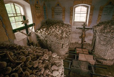Människoben från 1700-talets krig mellan Österrike och Preussen. Nizkov, Tjeckien. av James L Stanfield
