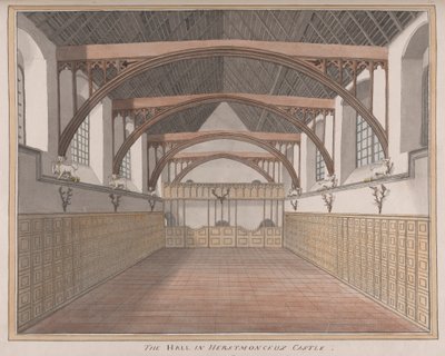 Herstmonceux Castle, East Sussex: The Hall av James Lambert  of Lewes
