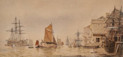 Solnedgång vid floden Medway av James Lawson Stewart