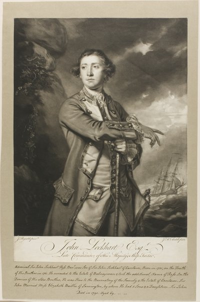 Porträtt av John Lockhart, Esquire av James MacArdell
