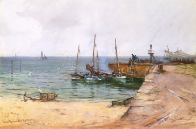 Morgon på Kingbarns, Fife (wc) av James MacMaster