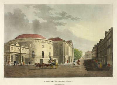 Rotunda och nya rum - Dublin av James Malton