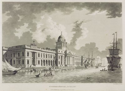 Tullhuset, Dublin, 1792 av James Malton