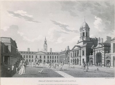 Övre gården, Dublin Castle av James Malton
