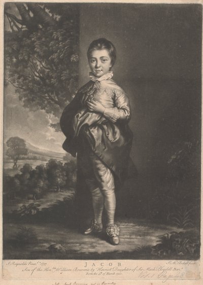 Jacob, son till den ärade William Bouverie av James McArdell