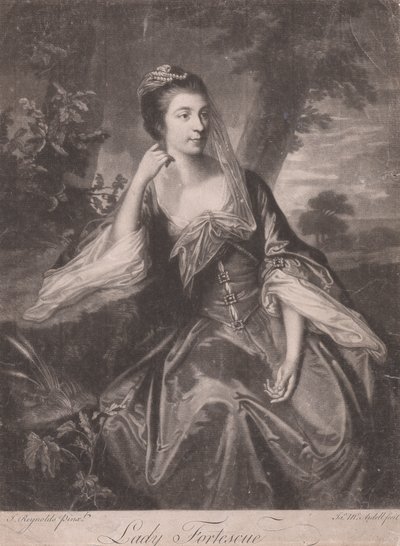 Lady Fortescue av James McArdell