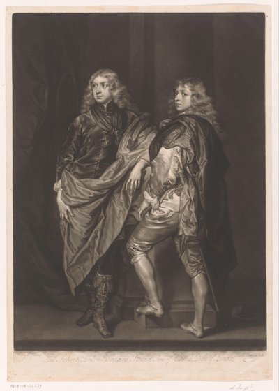 Porträtt av John och Bernard Stuart av James McArdell