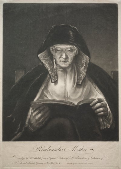 Rembrandts mor av James McArdell