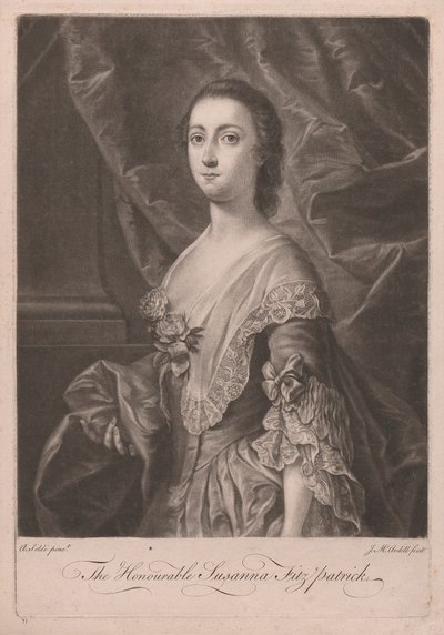 Den ärade Susanna Fitzpatrick av James McArdell