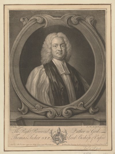 Thomas Secker, Lord Bishop of Oxford av James McArdell