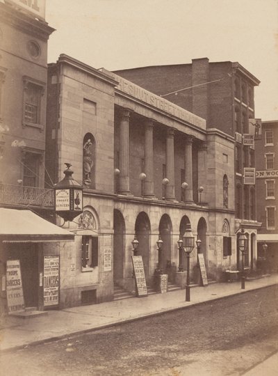 Chestnut Street Theatre, Philadelphia av James McClees