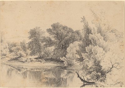 Pond Edge av James McDougal Hart
