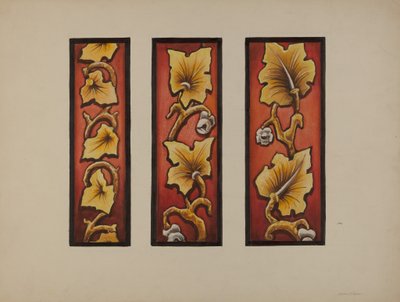 Målat glas, ca. 1937. av James McLellan